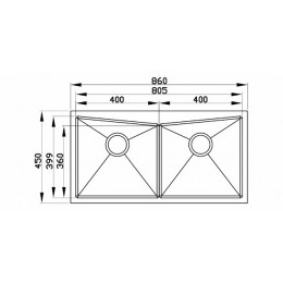 Quadratino Duplas As - Debacco